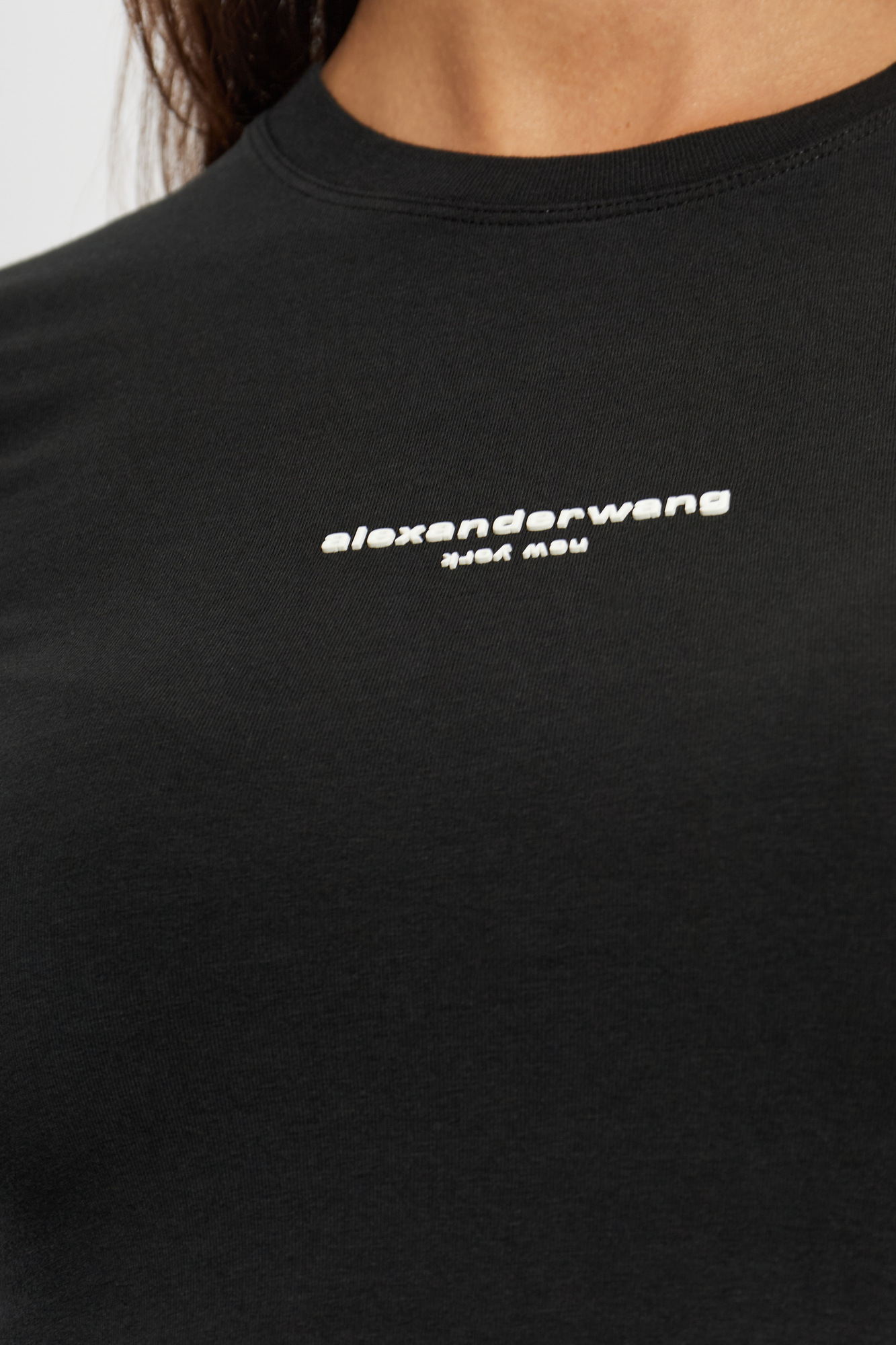 Black Top with embossed logo Alexander Wang - Vitkac AS